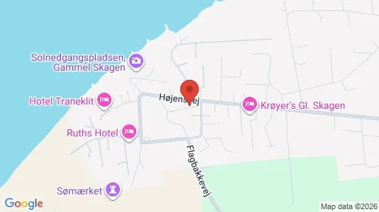Lejligheder til salg i Skagen - kort over placeringen