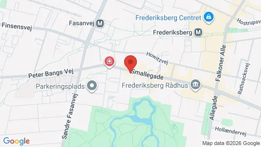 Lejligheder til salg i Frederiksberg - kort over placeringen