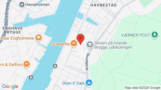 Lejligheder til salg i København S - kort over placeringen