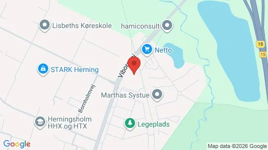 Lejligheder til salg i Herning - kort over placeringen