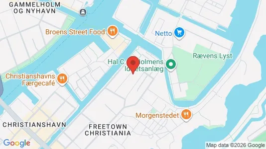 Lejligheder til salg i København K - kort over placeringen