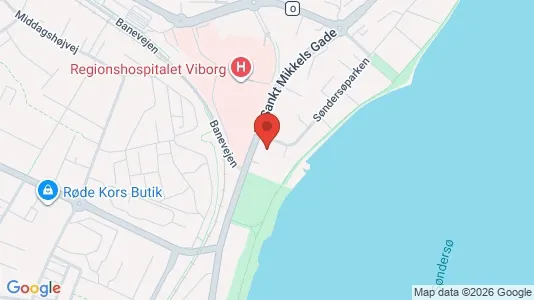 Lejligheder til salg i Viborg - kort over placeringen
