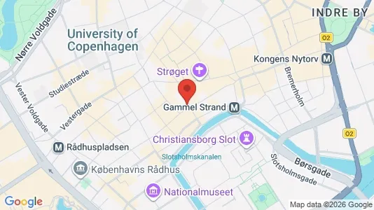 Lejligheder til salg i København K - kort over placeringen
