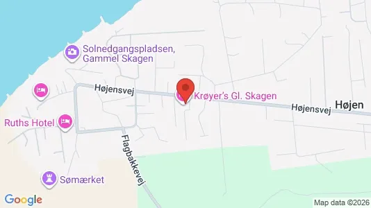 Lejligheder til salg i Skagen - kort over placeringen