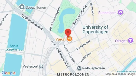 Lejligheder til salg i København K - kort over placeringen