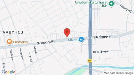 Lejligheder til salg i Århus C - kort over placeringen