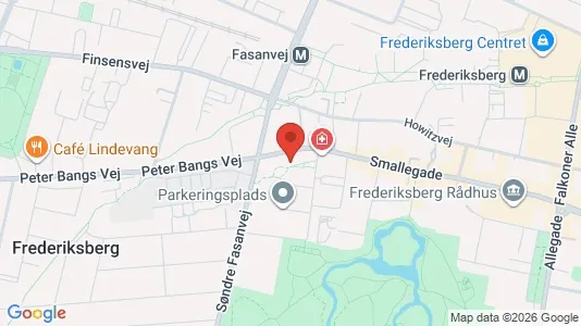 Lejligheder til salg i Frederiksberg - kort over placeringen