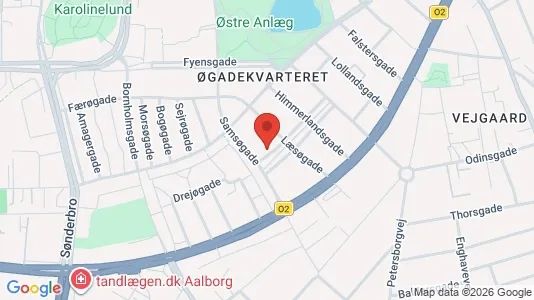 Lejligheder til salg i Aalborg Centrum - kort over placeringen