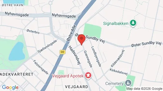 Lejligheder til salg i Aalborg Centrum - kort over placeringen