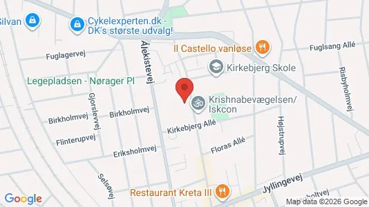 Lejligheder til salg i Vanløse - kort over placeringen