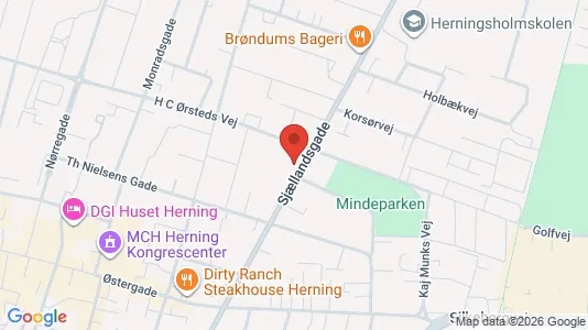 Lejligheder til salg i Herning - kort over placeringen