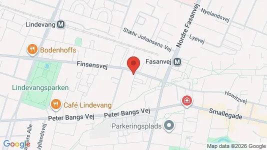 Lejligheder til salg i Frederiksberg - kort over placeringen