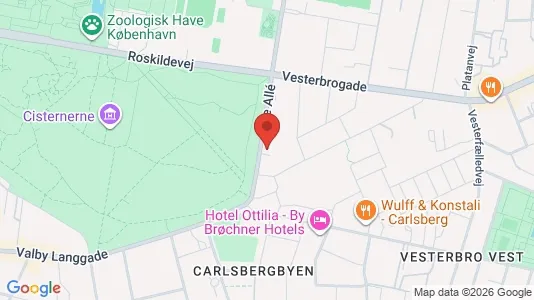 Lejligheder til salg i Frederiksberg - kort over placeringen