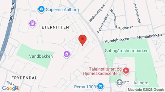 Lejligheder til salg i Aalborg Centrum - kort over placeringen