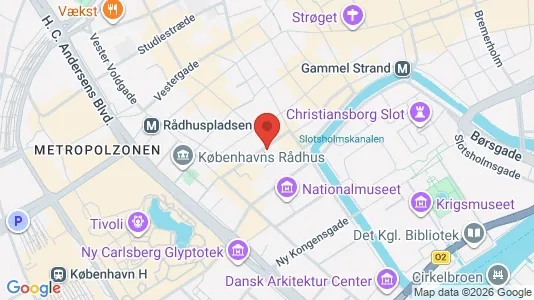 Lejligheder til salg i København K - kort over placeringen
