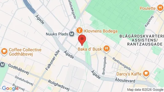 Lejligheder til salg i Nørrebro - kort over placeringen