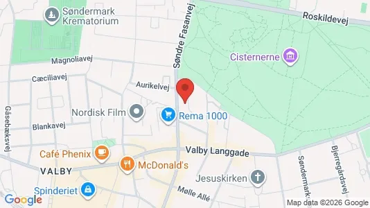 Lejligheder til salg i Frederiksberg - kort over placeringen