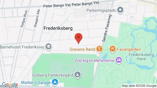 Lejligheder til salg i Frederiksberg - kort over placeringen