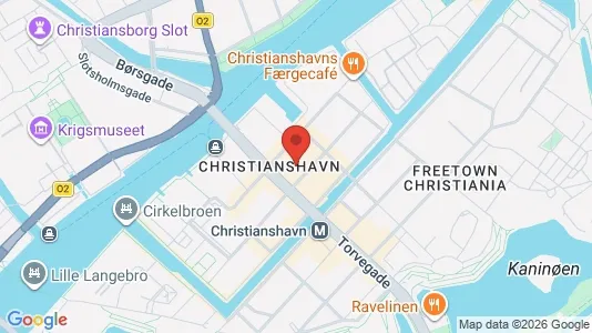 Lejligheder til salg i København K - kort over placeringen