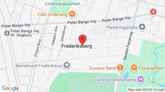 Lejligheder til salg i Frederiksberg - kort over placeringen