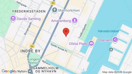 Lejligheder til salg i København K - kort over placeringen