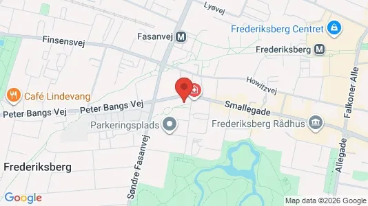 Lejligheder til salg i Frederiksberg - kort over placeringen