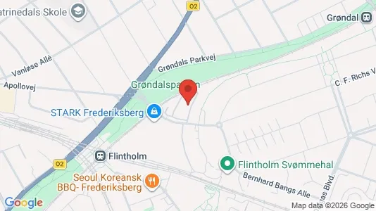 Lejligheder til salg i Frederiksberg - kort over placeringen