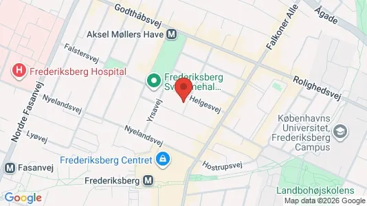 Lejligheder til salg i Frederiksberg - kort over placeringen