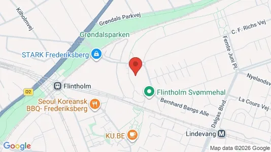 Lejligheder til salg i Frederiksberg - kort over placeringen