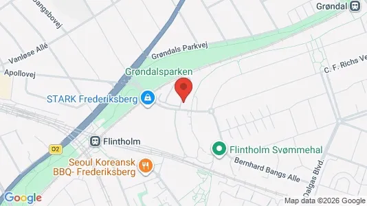 Lejligheder til salg i Frederiksberg - kort over placeringen