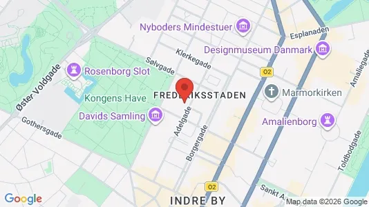 Lejligheder til salg i København K - kort over placeringen