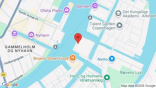 Lejligheder til salg i København K - kort over placeringen