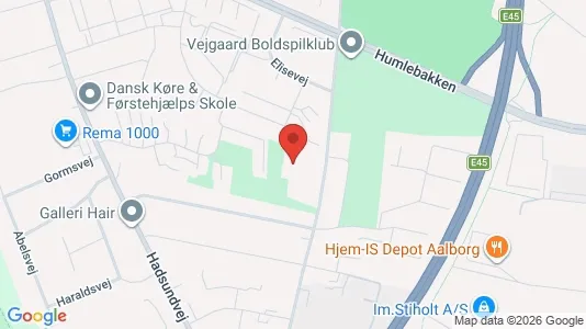 Lejligheder til salg i Aalborg Centrum - kort over placeringen
