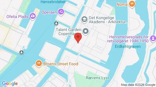 Lejligheder til salg i København K - kort over placeringen