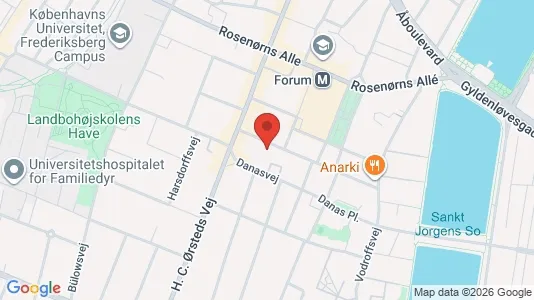 Lejligheder til salg i Frederiksberg C - kort over placeringen