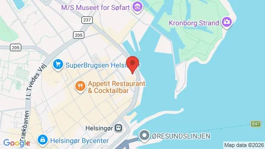 Lejligheder til salg i Helsingør - kort over placeringen