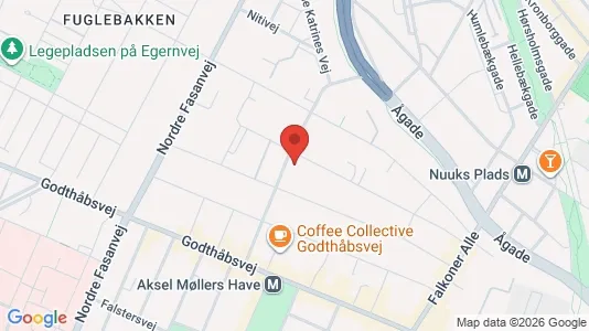 Lejligheder til salg i Frederiksberg - kort over placeringen