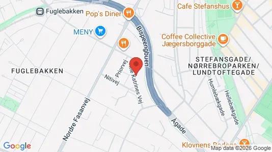 Lejligheder til salg i Frederiksberg - kort over placeringen