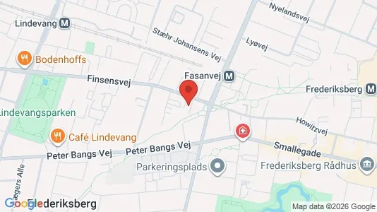 Lejligheder til salg i Frederiksberg - kort over placeringen