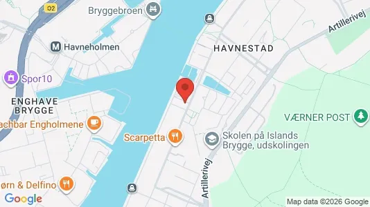 Lejligheder til salg i København S - kort over placeringen