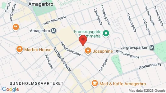 Lejligheder til salg i København S - kort over placeringen