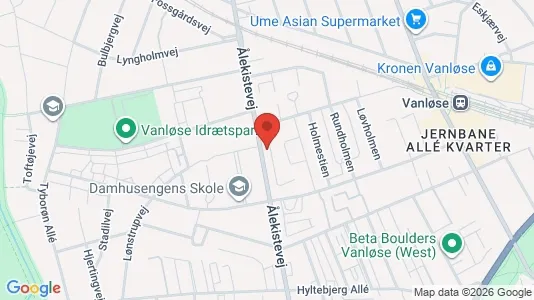 Lejligheder til salg i Vanløse - kort over placeringen