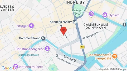 Lejligheder til salg i København K - kort over placeringen