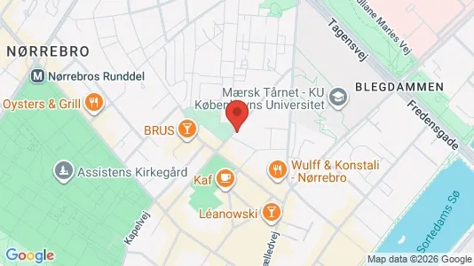 Lejligheder til salg i Nørrebro - kort over placeringen
