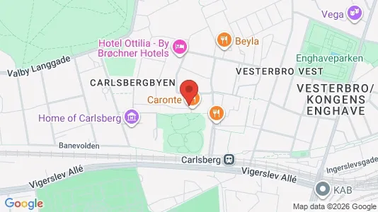 Lejligheder til salg i Vesterbro - kort over placeringen