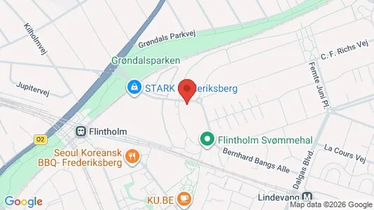 Lejligheder til salg i Frederiksberg - kort over placeringen