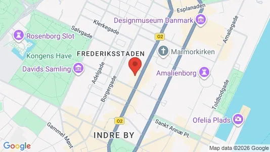 Lejligheder til salg i København K - kort over placeringen