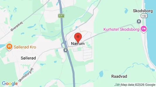 Lejligheder til salg i Nærum - kort over placeringen