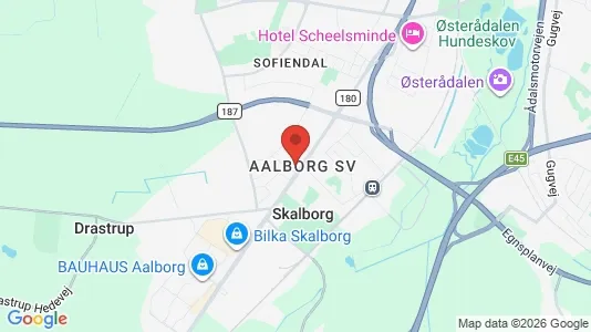 Lejligheder til salg i Aalborg SV - kort over placeringen