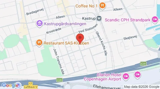 Lejligheder til salg i Kastrup - kort over placeringen